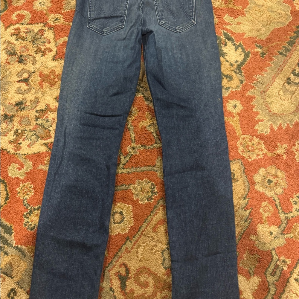 MOTHER Men's Deep Blue Straight Jeans